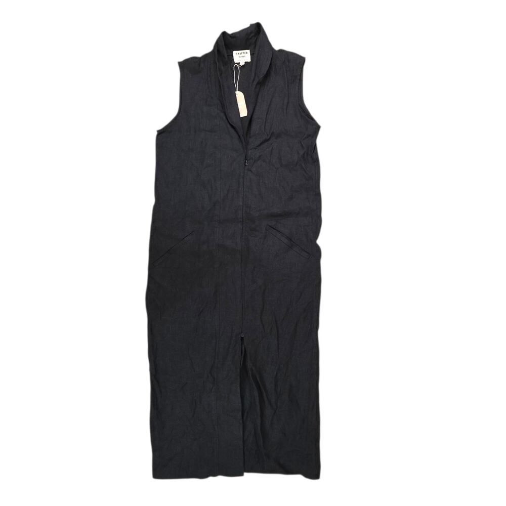 Chapter Goods Womens Size Small Cotton Nursing Column Dress Black Sustainable